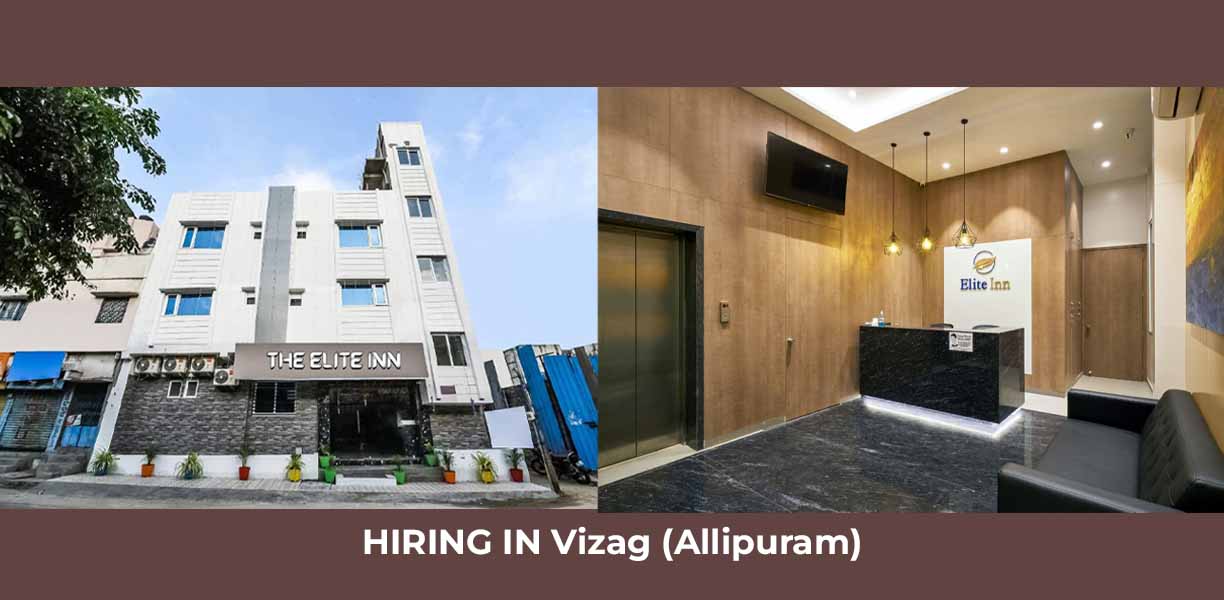 Hiring Receptionist in Allipuram (vizag) at Hotel Elite Inn