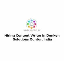 Hiring Content Writer in Denken Solutions Guntur, India