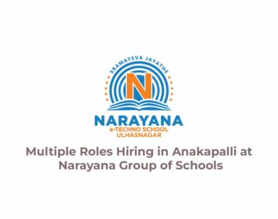 Multiple Roles Hiring in Anakapalli at Narayana Group of Schools