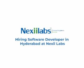 Hiring Software Developer in Hyderabad at Nexii Labs