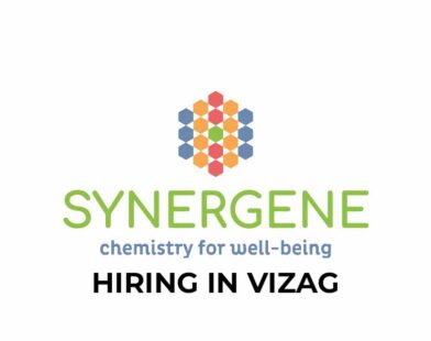 Hiring Chemist Quality Control in Vizag at synergene