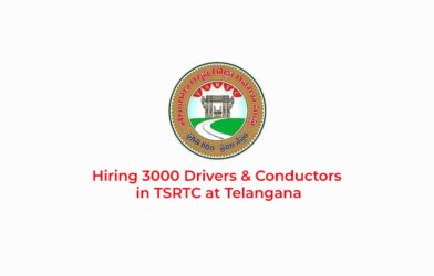 Hiring 3000 Drivers & Conductors in TSRTC at Telangana