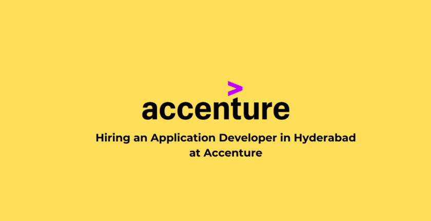 Hiring an Application Developer in Hyderabad at Accenture