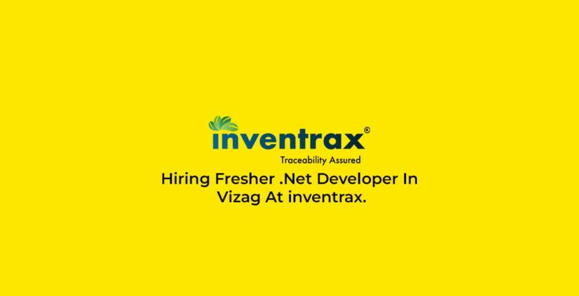 Hiring Fresher .Net Developer In Vizag At inventrax