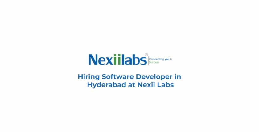 Hiring Software Developer in Hyderabad at Nexii Labs