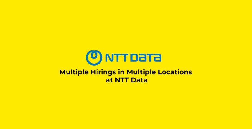 Multiple Hirings in Multiple Locations at NTT Data