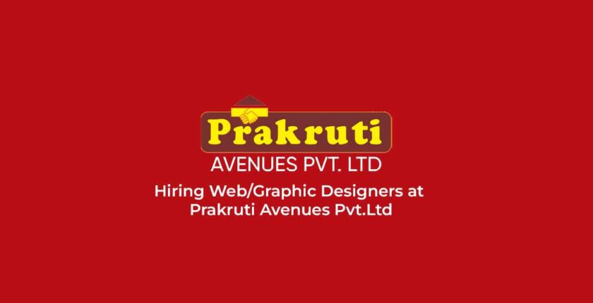 Hiring Web/Graphic Designers at Prakruti Avenues Pvt.Ltd