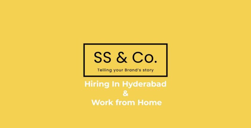 Hiring Work From Home Jobs in Hyderabad at SS & Co