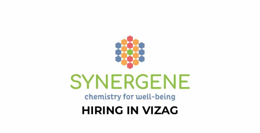 Hiring Chemist Quality Control in Vizag at synergene