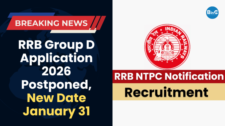 RRB Group D Application 2026 Postponed, New Date January 31