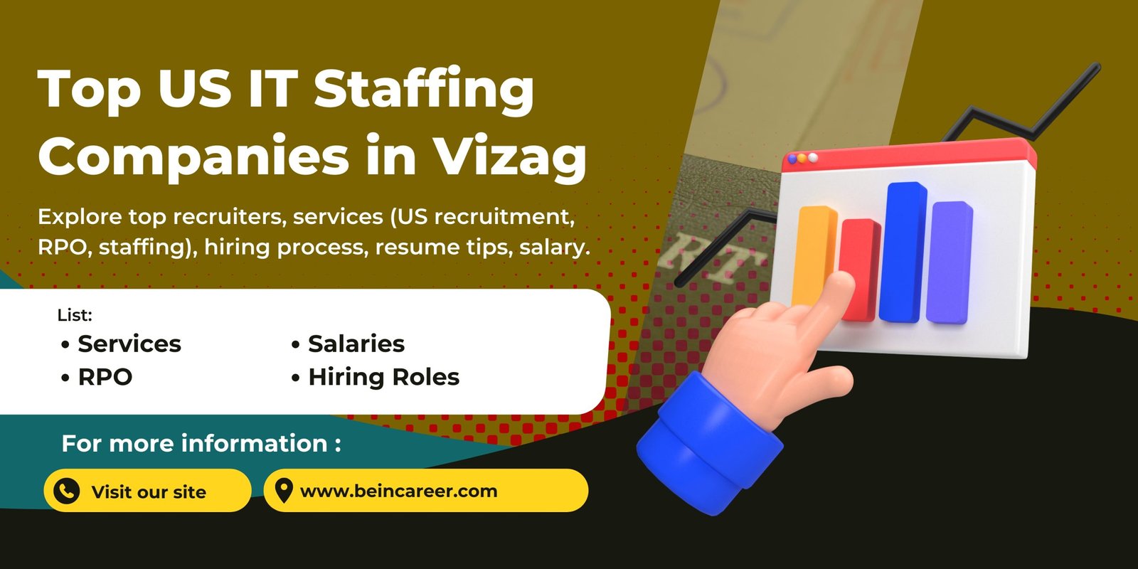 Top US IT Staffing Companies in Vizag ? Explore top recruiters, services (US recruitment, RPO, staffing), hiring process, resume tips, salary.