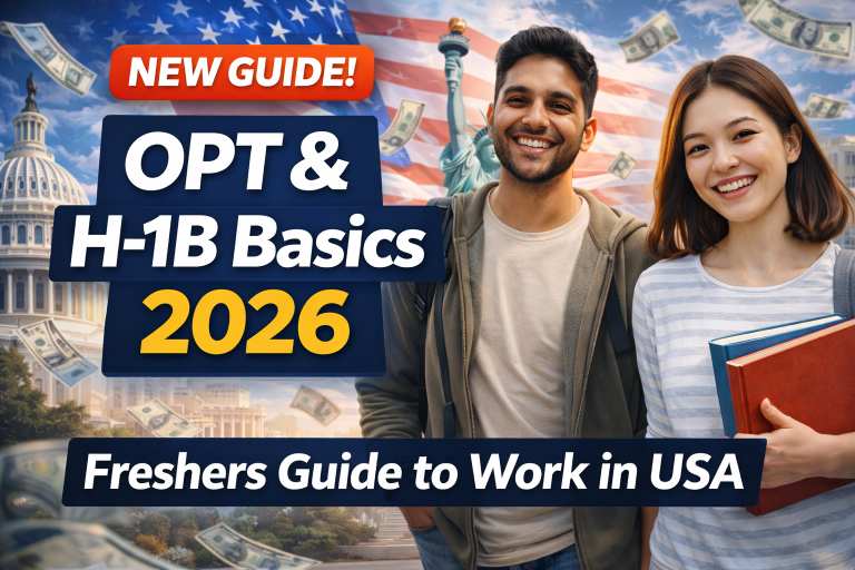 OPT & H-1B Basics 2026: Freshers Guide to Work in USA
