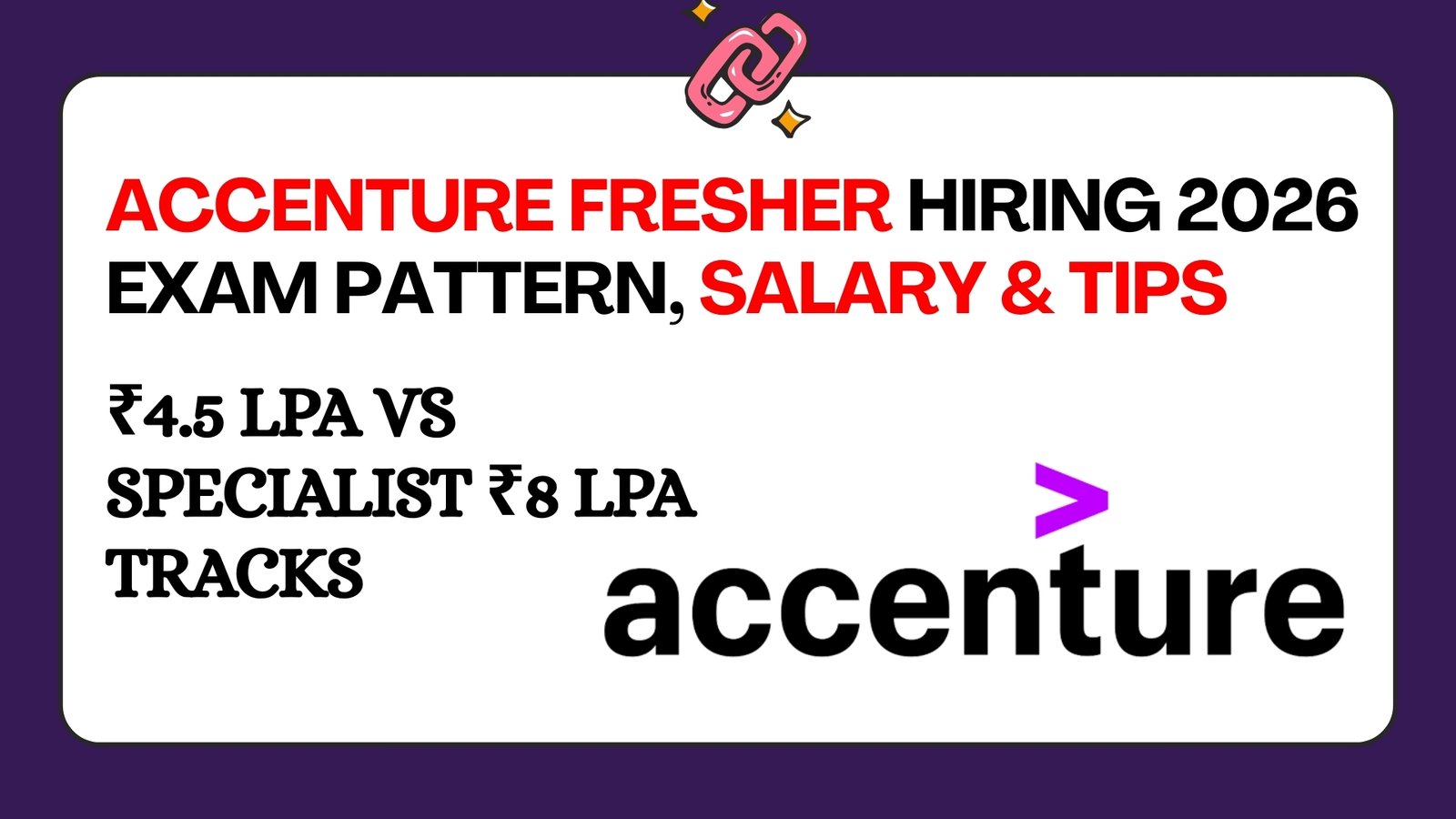 Accenture Fresher Hiring 2026 – Exam Pattern, Salary & Tips - Beincareer