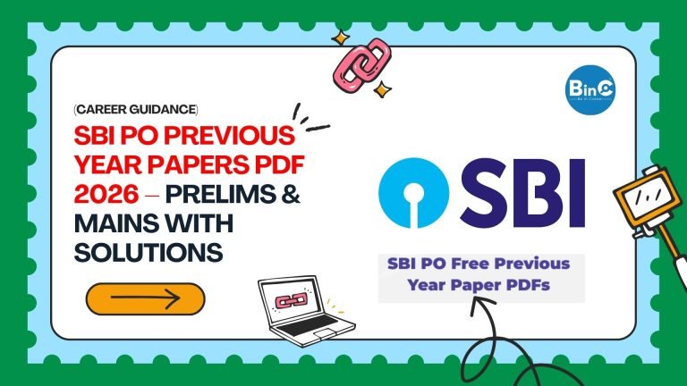 SBI PO Previous Year Papers PDF 2026 – with Solutions