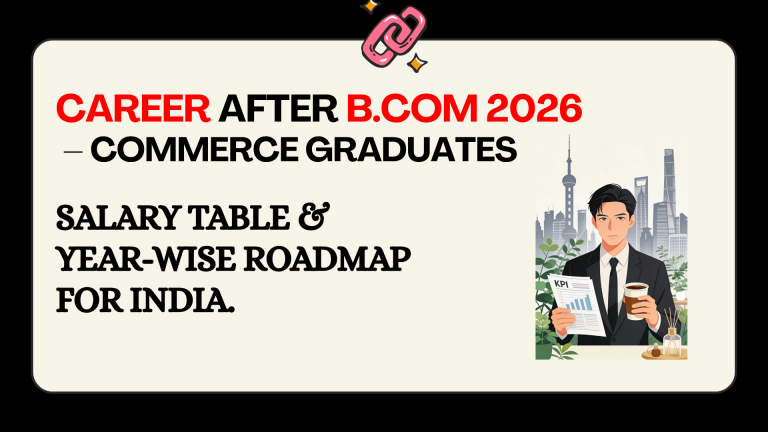 Career After B.Com 2026 – 10 Best Options, Salary & Roadmap