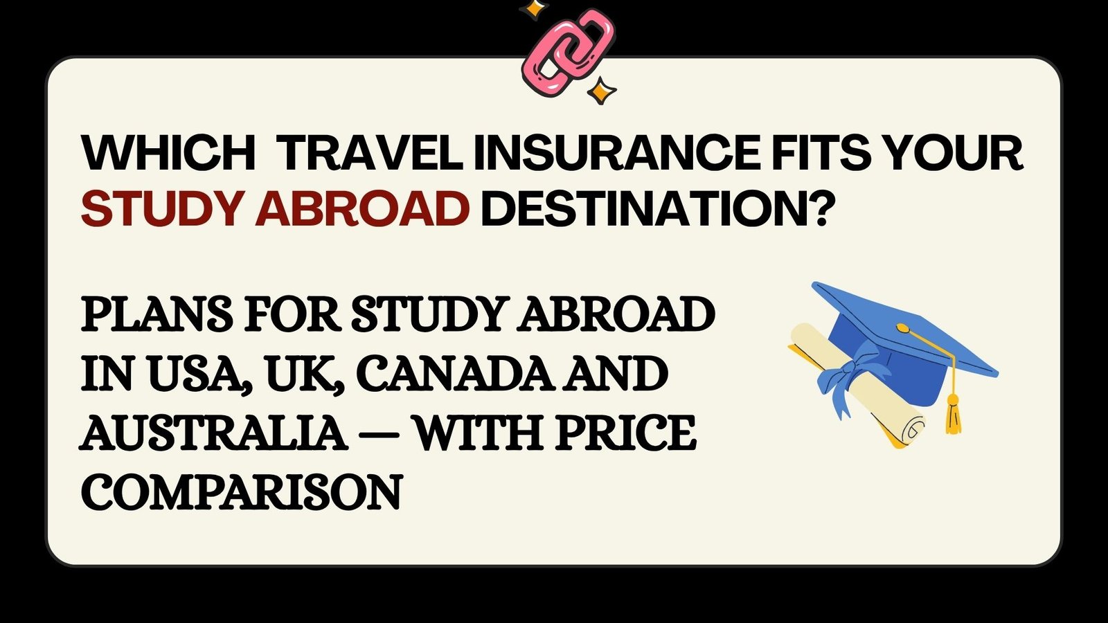 Student travel insurance India 2026 — Plans for study abroad USA UK Canada Australia Tata AIG HDFC ERGO Bajaj price comparison