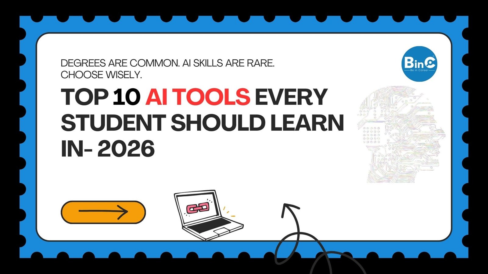 Top 10 AI tools every student should learn in 2026 to study faster, do better assignments, build projects, improve presentations.