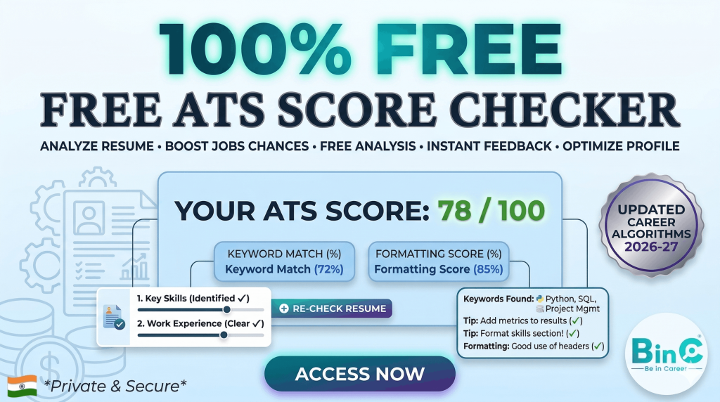 Free Resume Builder India 2026 – ATS Resume Maker - Beincareer
