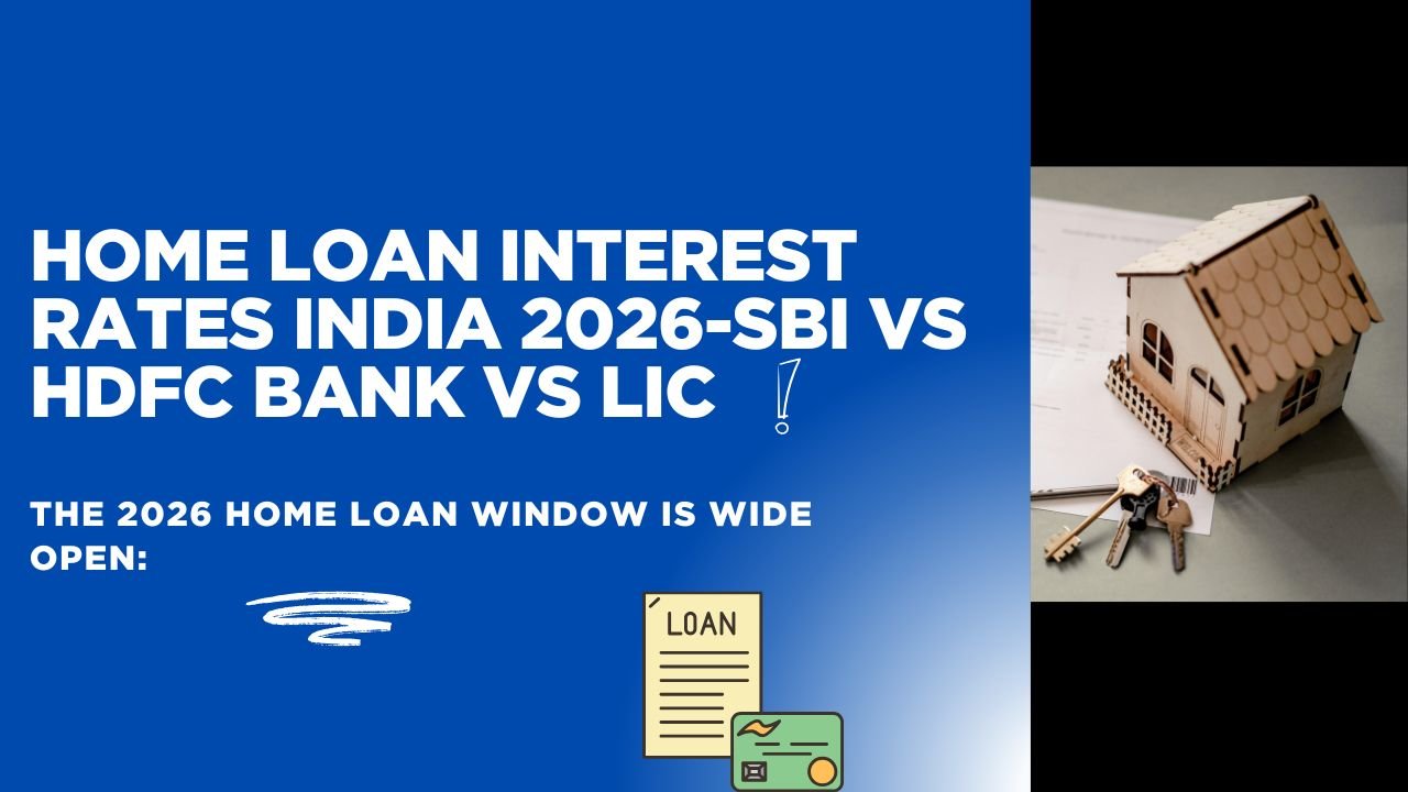 Home loan interest rate comparison 2026 SBI vs HDFC Bank vs LIC HFL — EMI calculator and rate table India