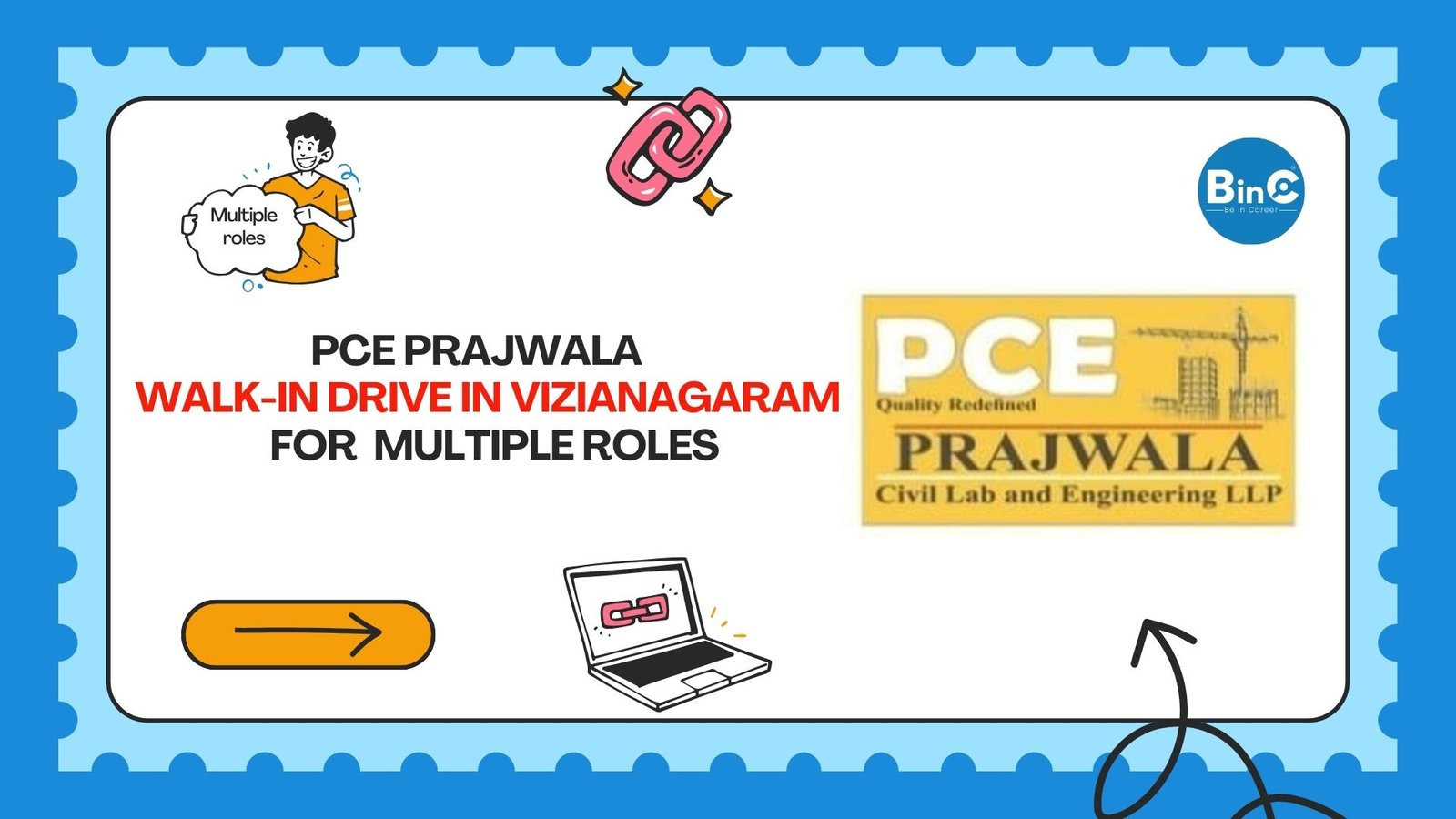 PCE Prajwala Civil Lab Engineering LLP Jobs 2026 Quality Control Engineer Lab Technician Vizianagaram Andhra Pradesh