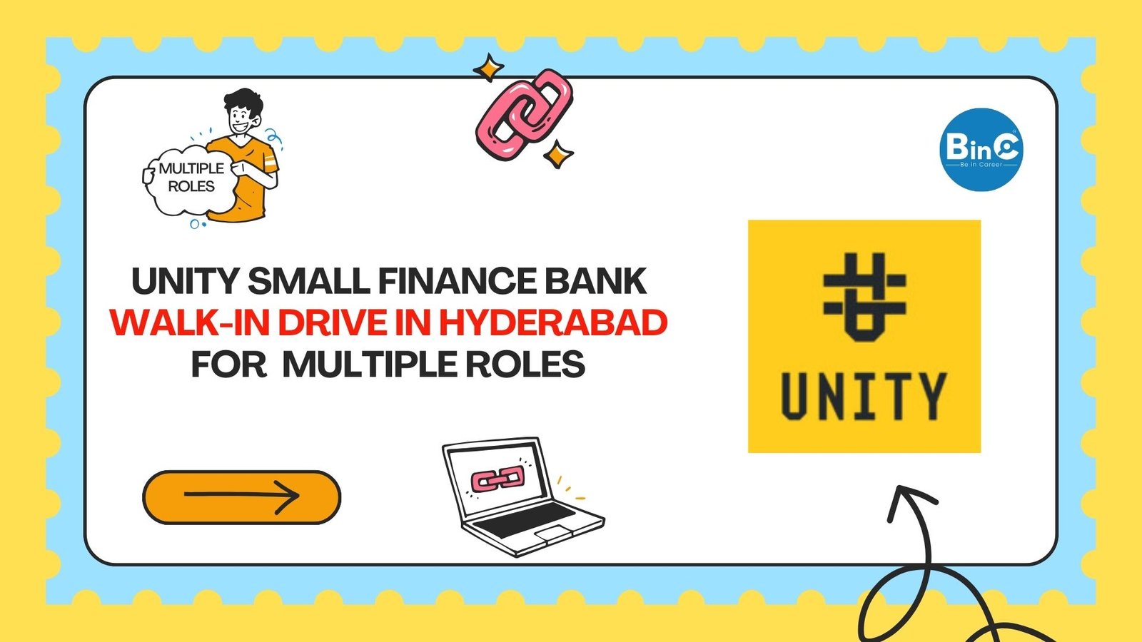 Unity Small Finance Bank Walk-In Drive March 2026 Relationship Officer BDM Teller Hyderabad