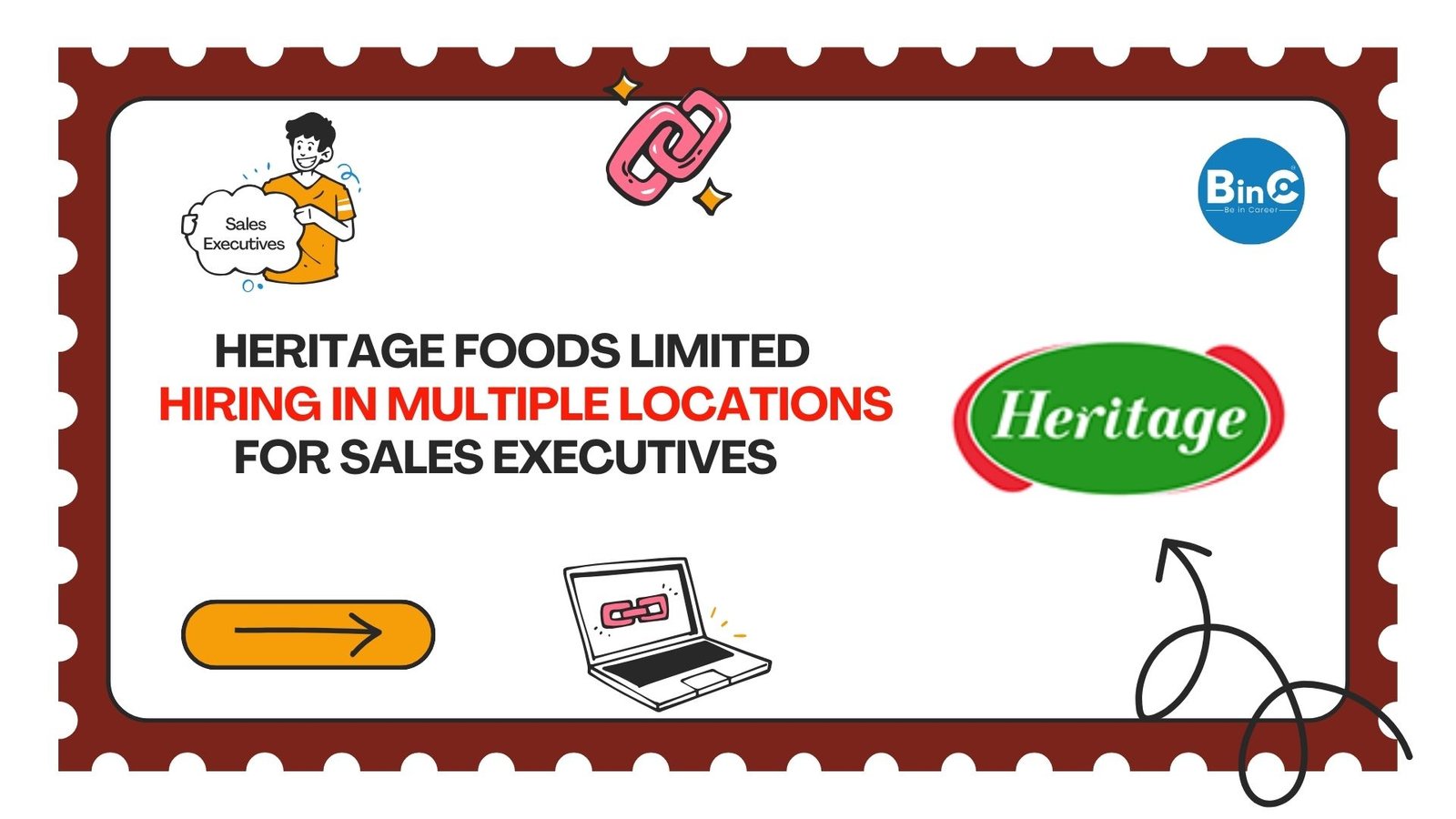 Heritage Hiring In Multiple Locations For Sales Executives
