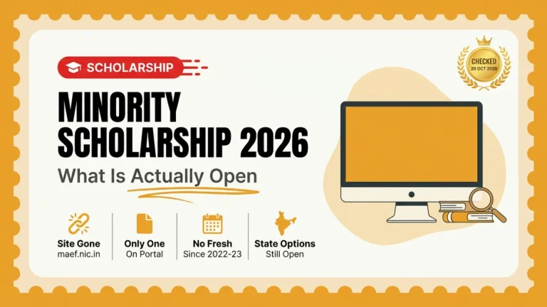 Minority Scholarship 2026 — Central Schemes Open Unnaya? Nijam Idi