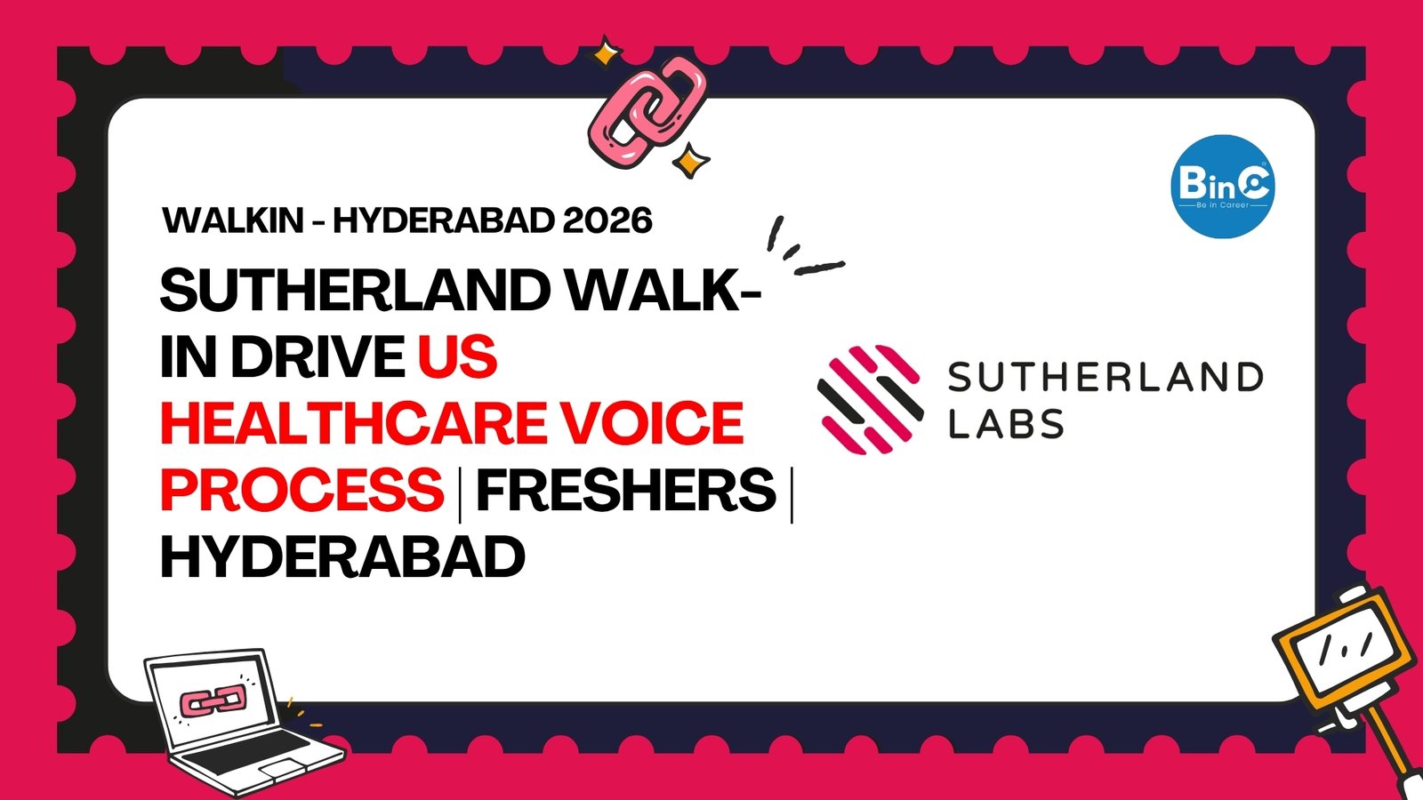 Sutherland Walk-In Drive 2026 in Hyderabad for US Healthcare Voice Process. Freshers and experienced candidates can attend. Explore Details.
