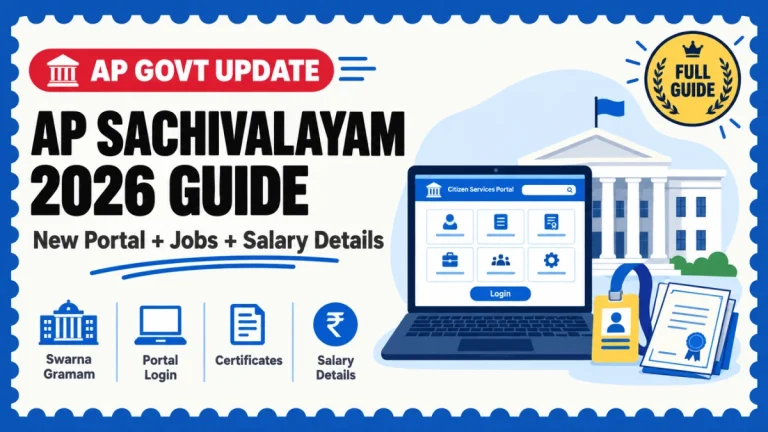 AP Grama Sachivalayam 2026 — Portal, Recruitment & Salary
