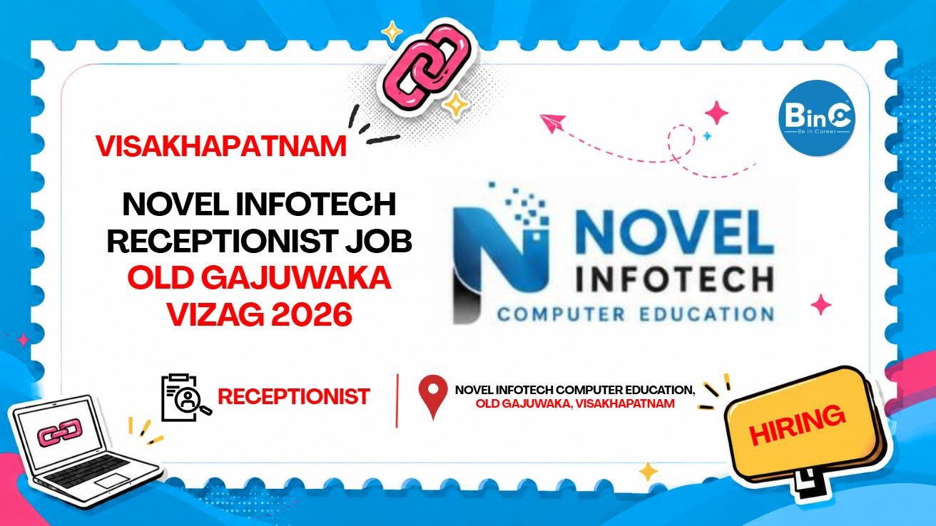Novel Infotech Receptionist Job Old Gajuwaka Vizag 2026