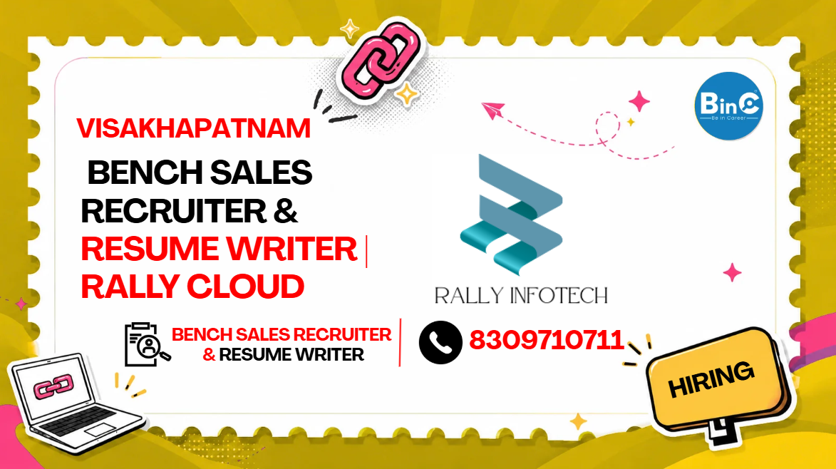 Bench Sales Recruiter & Resume Writer | Rally Cloud