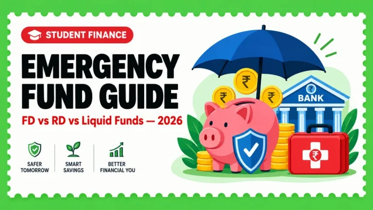 Emergency Fund for Freshers 2026 — FD vs RD vs Liquid Funds Compared
