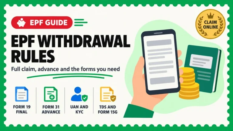 EPF Withdrawal Rules India 2026: Forms, Limits and Claim Steps
