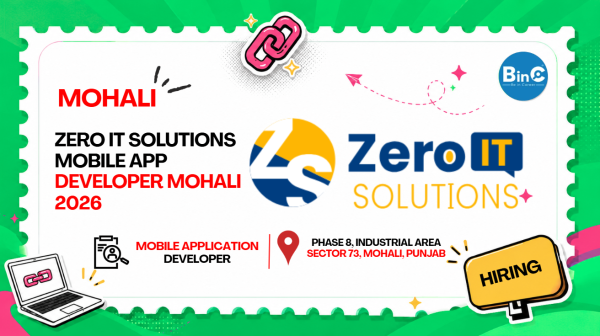 Zero IT Solutions Mobile App Developer Mohali 2026