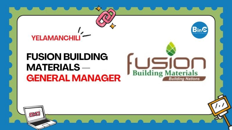 Fusion Building Materials GM Job Yelamanchili 2026