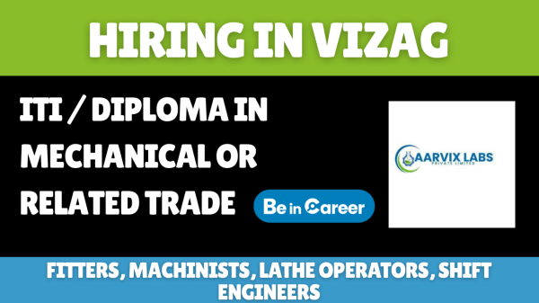 Aarvix Hiring in Visakhapatnam For Fitters & Engineering Roles