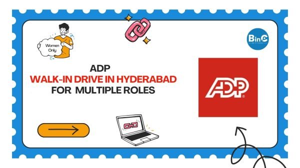 ADP Exclusive Women Recruitment Drive March 2026 Java NET Angular Automation Engineer Jobs Hyderabad