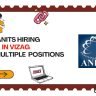 ANITS Hiring In Vizag For Multiple Positions