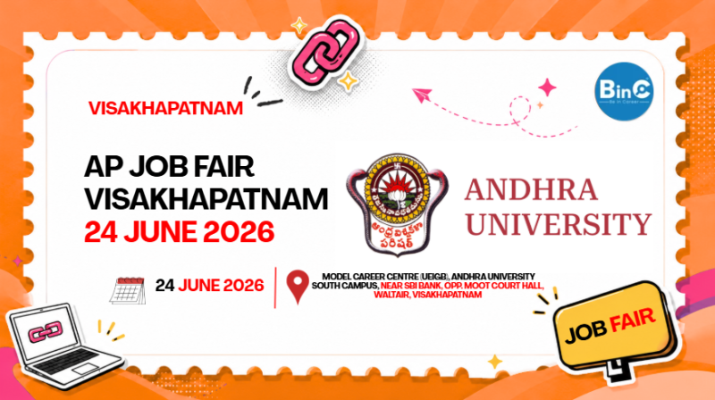 : AP Job Fair Visakhapatnam 24 June 2026 | 15 Companies 1000 Jobs