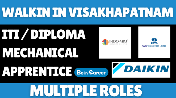 Apprentice Mela In Vizag For ITI & Diploma Mechanical
