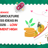Best Agriculture Business Ideas in India 2026 — Low Investment High Profit