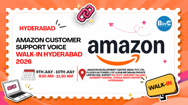 Amazon Customer Support Voice Walk-In Hyderabad 2026 |