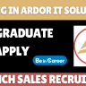 Ardor IT Solutions Hiring For Bench Sales Recruiter