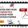 Download AP Inter 2nd Year Mathematics previous year question papers (2006–2025) in PDF, JPG & Word format. Free AP Intermediate Maths .
