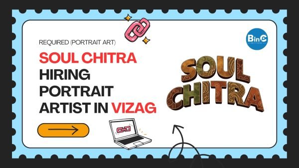 Soul Chitra Hiring Portrait Artist in Vizag. Salary ₹10,000–₹25,000 plus incentives. Work from office. Apply now via phone or email.