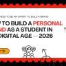 Learn how to build a personal brand as a student in the digital age 2026 — with step-by-step strategies for LinkedIn, content creation.