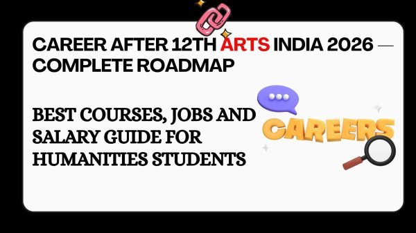 Career after 12th Arts India 2026 — best courses jobs and salary guide for humanities students law psychology journalism design UPSC