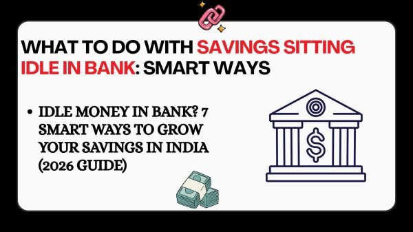 Indian man checking bank balance and planning investments for idle savings growth
