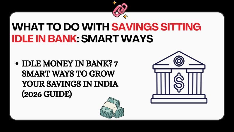 Indian man checking bank balance and planning investments for idle savings growth