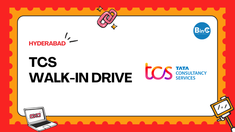 TCS mega walk-in drive in Hyderabad for WFA Processor BPS role for 1 to 4 years experience